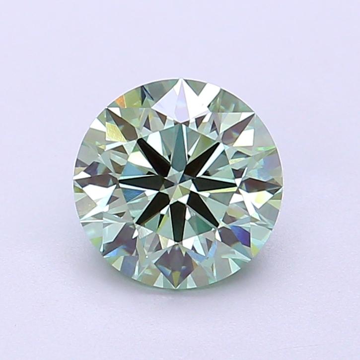 1.48 Ct. Fancy Vivid Green Round Lab Grown Diamond