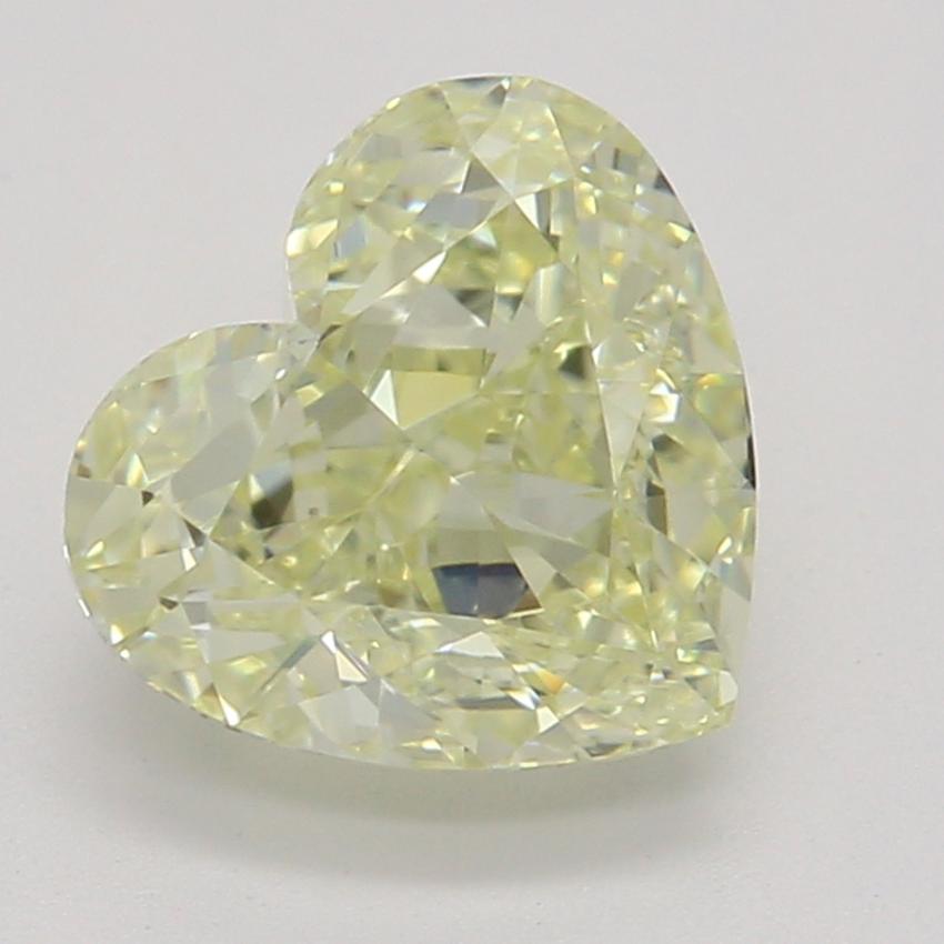 1.08 Ct. Fancy Light Yellow Heart Diamond