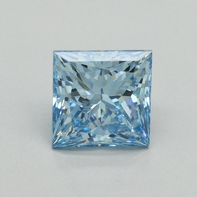 1.01 Ct. Fancy Vivid Blue Princess Lab Grown Diamond