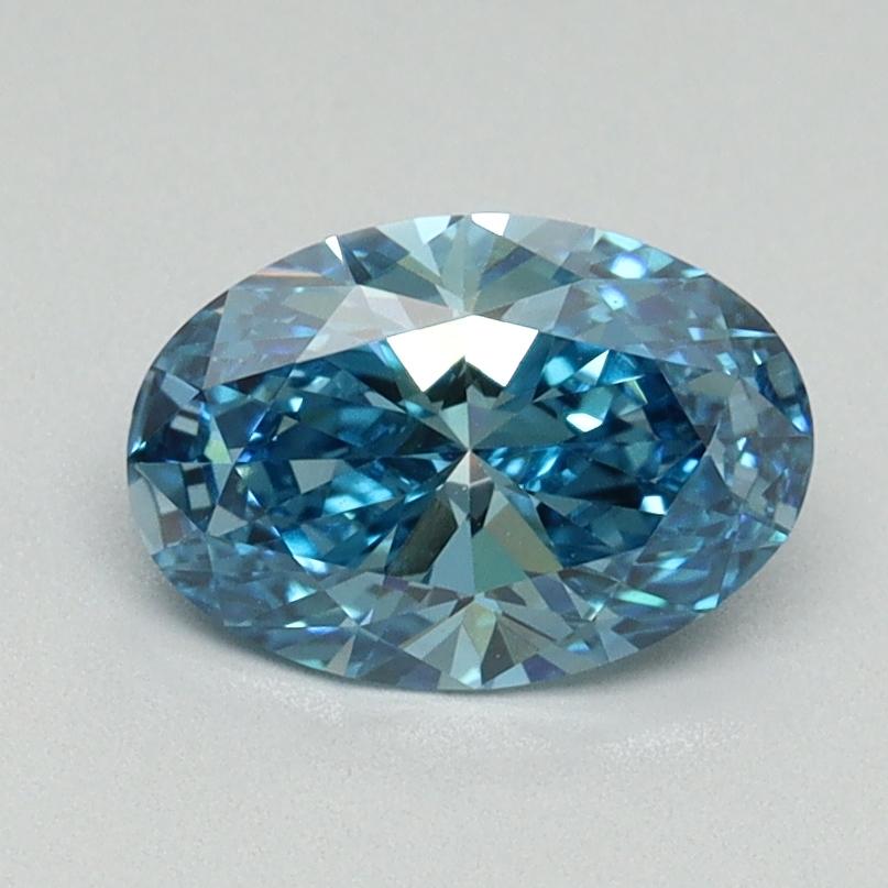 1.05 Ct. Fancy Vivid Blue Oval Lab Grown Diamond