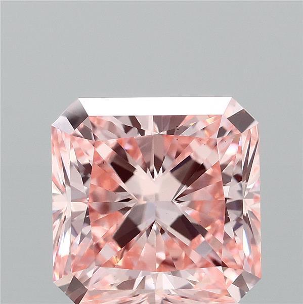 2.08 Ct. Fancy Vivid  Pink Radiant Lab Grown Diamond