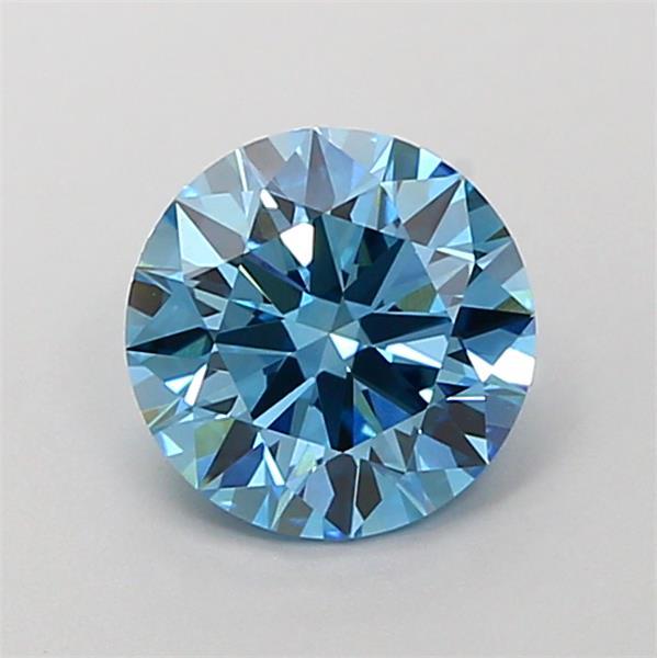 1.38 Ct. Fancy Vivid Blue Round Lab Grown Diamond