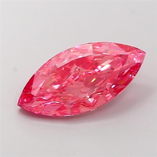 3.32 Ct. Fancy Vivid  Pink Marquise Lab Grown Diamond