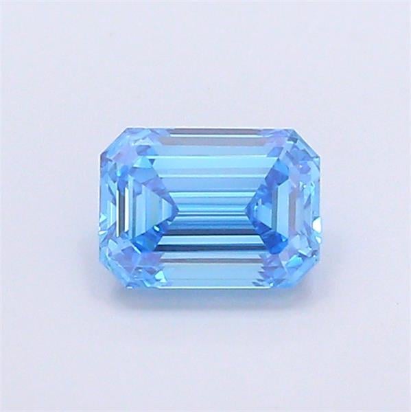 1.12 Ct. Fancy Vivid Blue Emerald Lab Grown Diamond