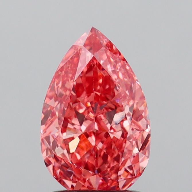 1.57 Ct. Fancy Vivid  Pink Pear Lab Grown Diamond
