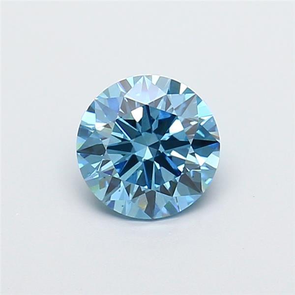 1.27 Ct. Fancy Vivid  Blue Round Lab Grown Diamond