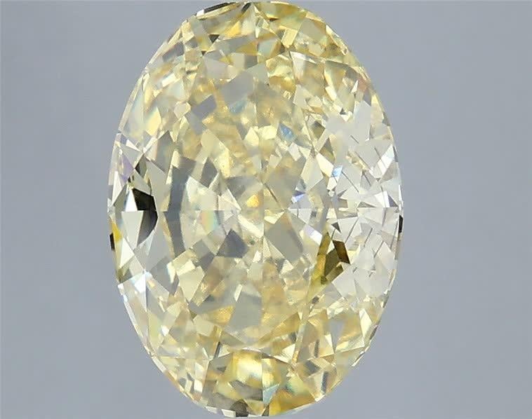 5.09 Ct. Fancy Intense Yellow Oval Lab Grown Diamond