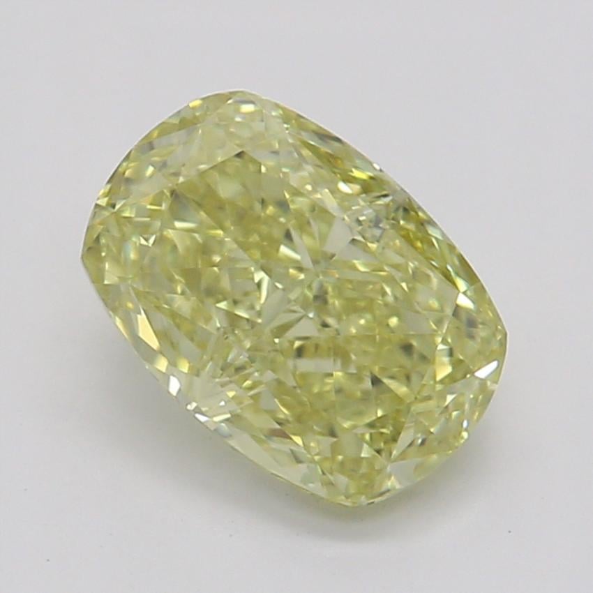 0.77 Ct. Fancy Yellow Cushion Diamond