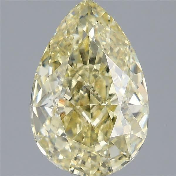 3.06 Ct. Fancy Yellow Pear Lab Grown Diamond