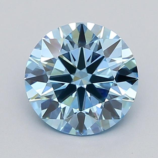 1.92 Ct. Fancy Vivid  Blue Round Lab Grown Diamond