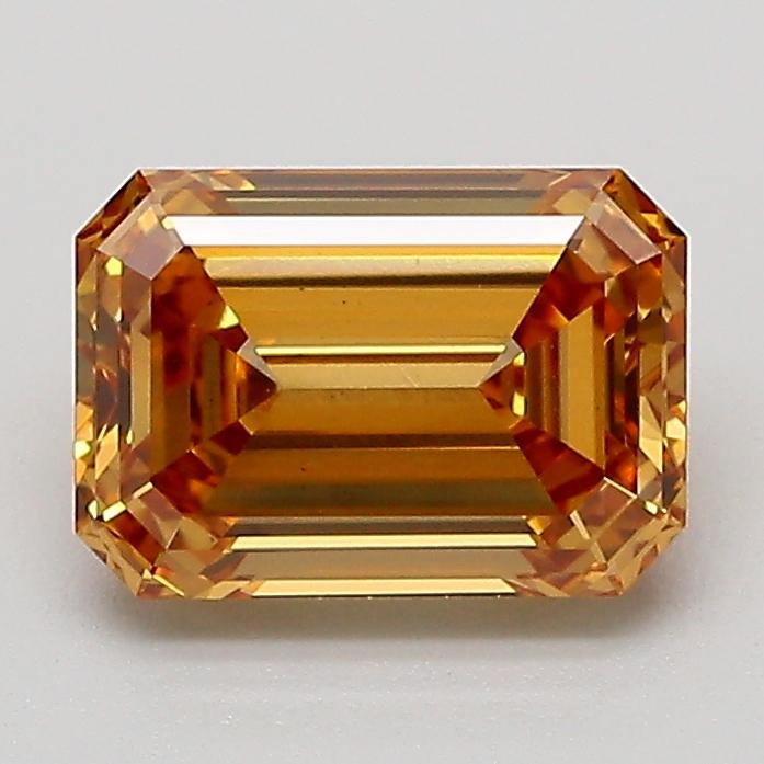 1.53 Ct. Fancy Light  Brown Emerald Lab Grown Diamond