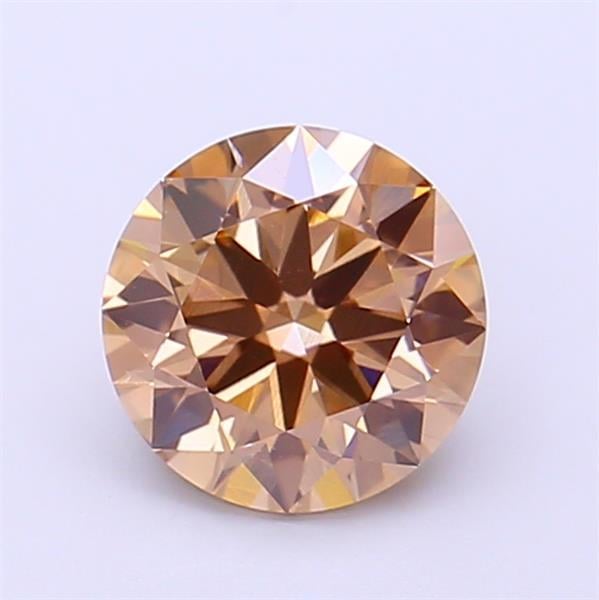 1.30 Ct. Fancy Light Brown Round Lab Grown Diamond