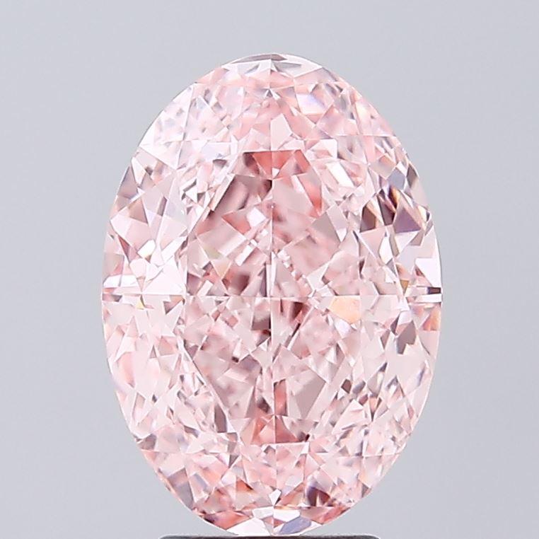 4.55 Ct. Fancy Vivid Pink Oval Lab Grown Diamond
