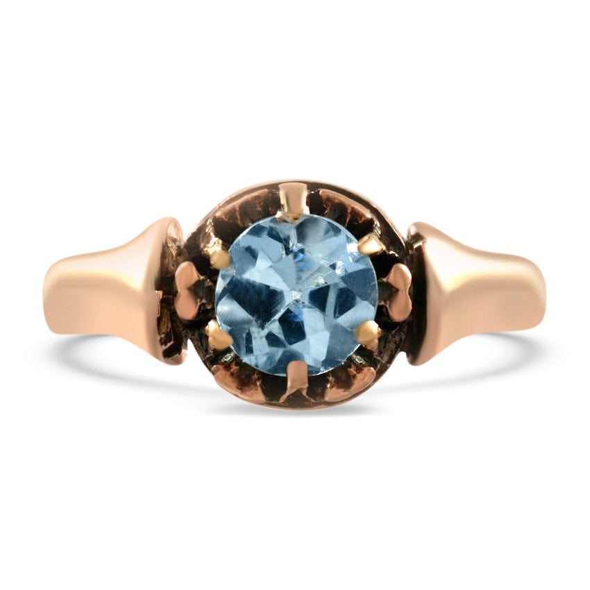 Victorian Aquamarine Vintage Ring Maine Brilliant Earth