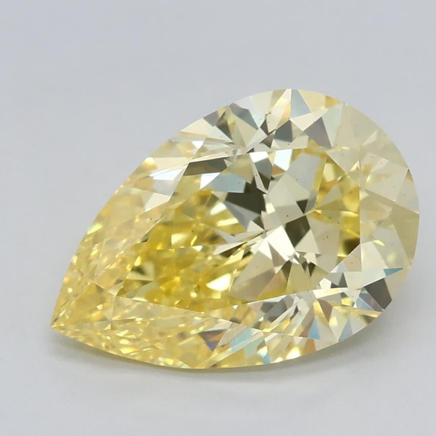 1.94 Ct. Fancy Intense Yellow Pear Lab Grown Diamond