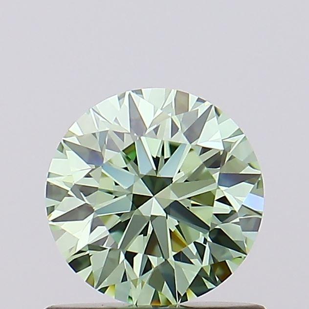 0.75 Ct. Fancy Vivid Green Round Lab Grown Diamond