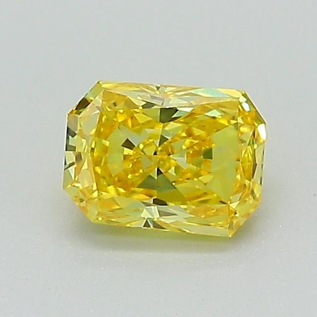 0.58 Ct. Fancy Vivid Yellow Radiant Lab Grown Diamond