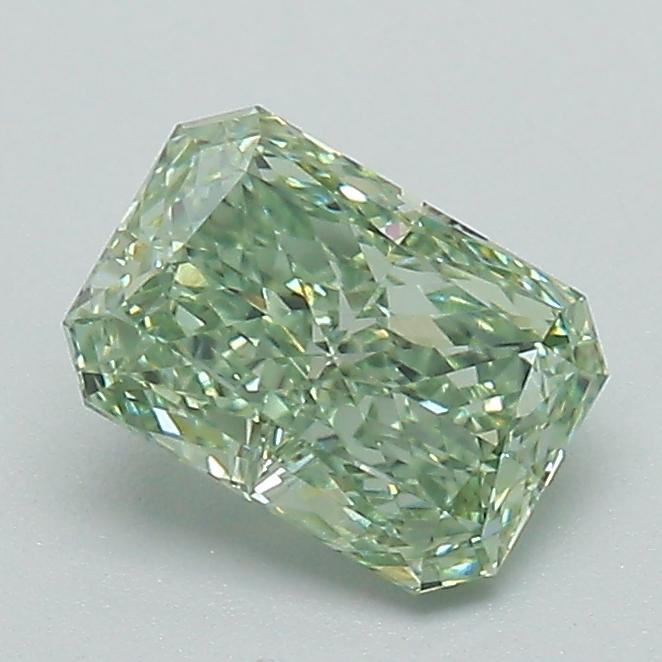 1.02 Ct. Fancy Vivid Green Radiant Lab Grown Diamond