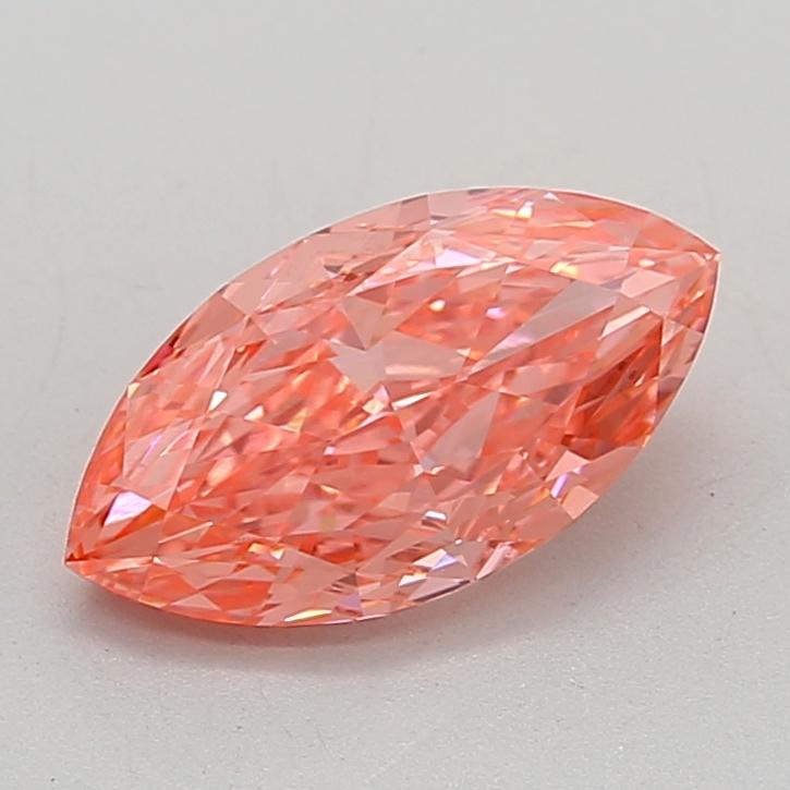 2.43 Ct. Fancy Vivid Pink Marquise Lab Grown Diamond