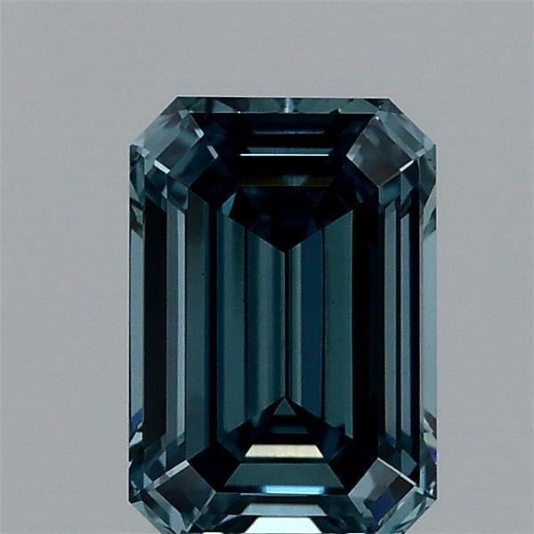 1.07 Ct. Fancy Vivid Blue Emerald Lab Grown Diamond