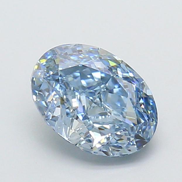 1.45 Ct. Fancy Intense Blue Oval Lab Grown Diamond