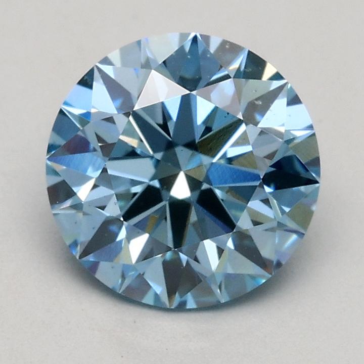 1.07 Ct. Fancy Intense Blue Round Lab Grown Diamond