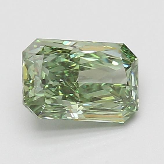 1.04 Ct. Fancy Vivid Green Radiant Lab Grown Diamond
