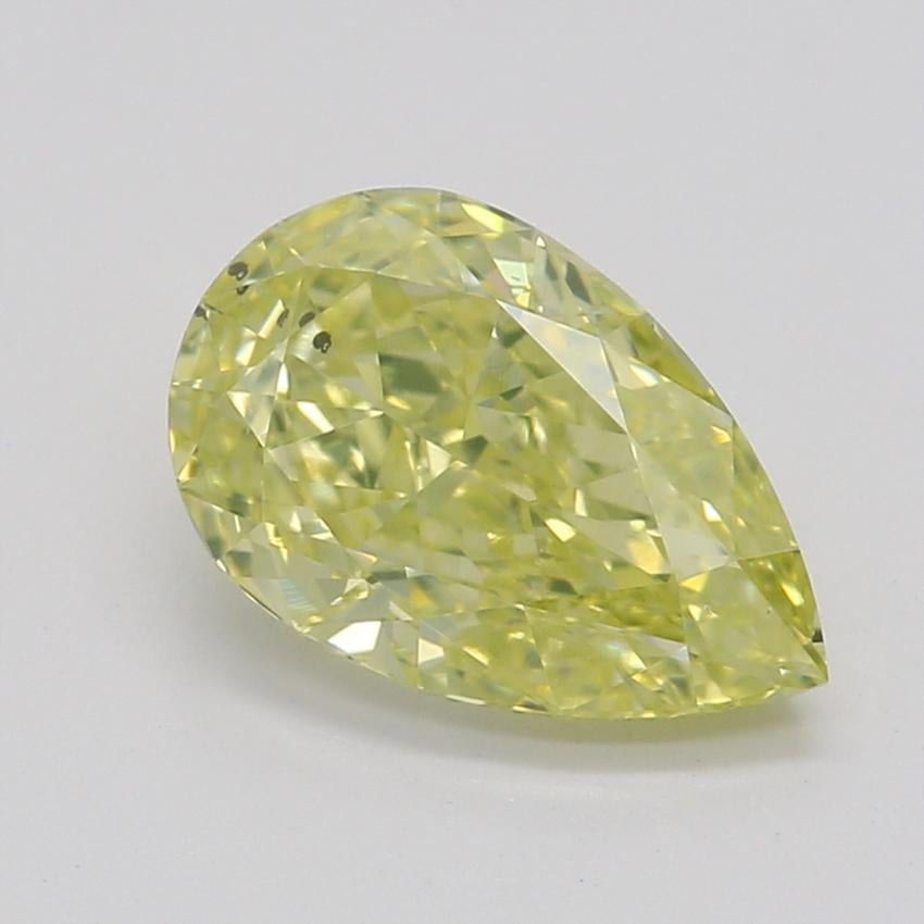 1.02 Ct. Fancy Intense Yellow Pear Diamond