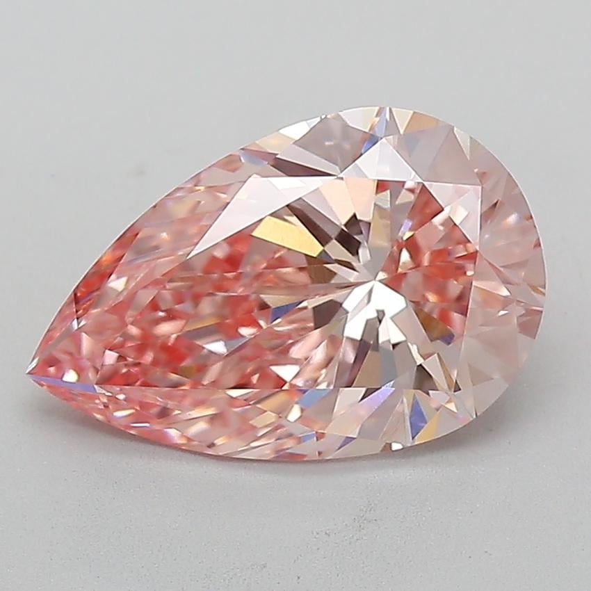 3.01 Ct. Fancy Intense  Pink Pear Lab Grown Diamond