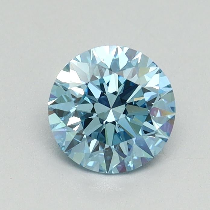 0.71 Ct. Fancy Vivid Blue Round Lab Grown Diamond