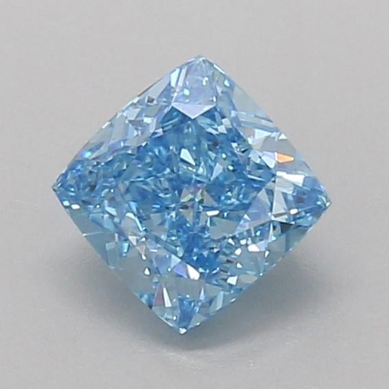 1.03 Ct. Fancy Vivid Blue Cushion Lab Grown Diamond