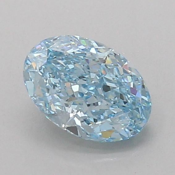 1.09 Ct. Fancy Vivid Blue Oval Lab Grown Diamond