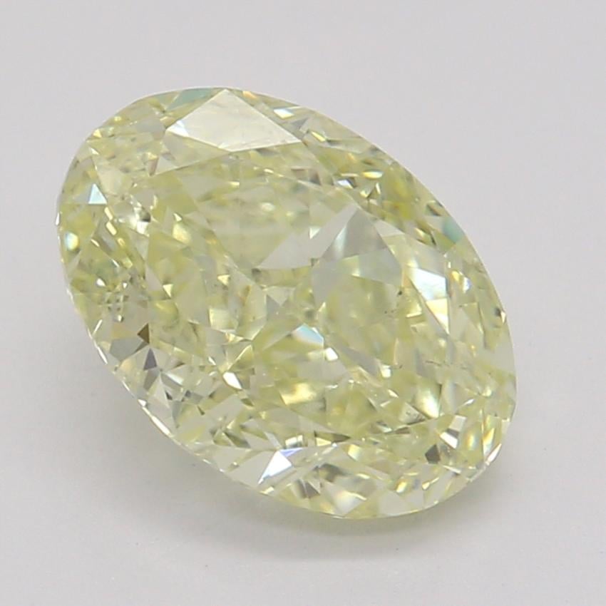 1.01 Ct. Fancy Light Yellow Oval Diamond