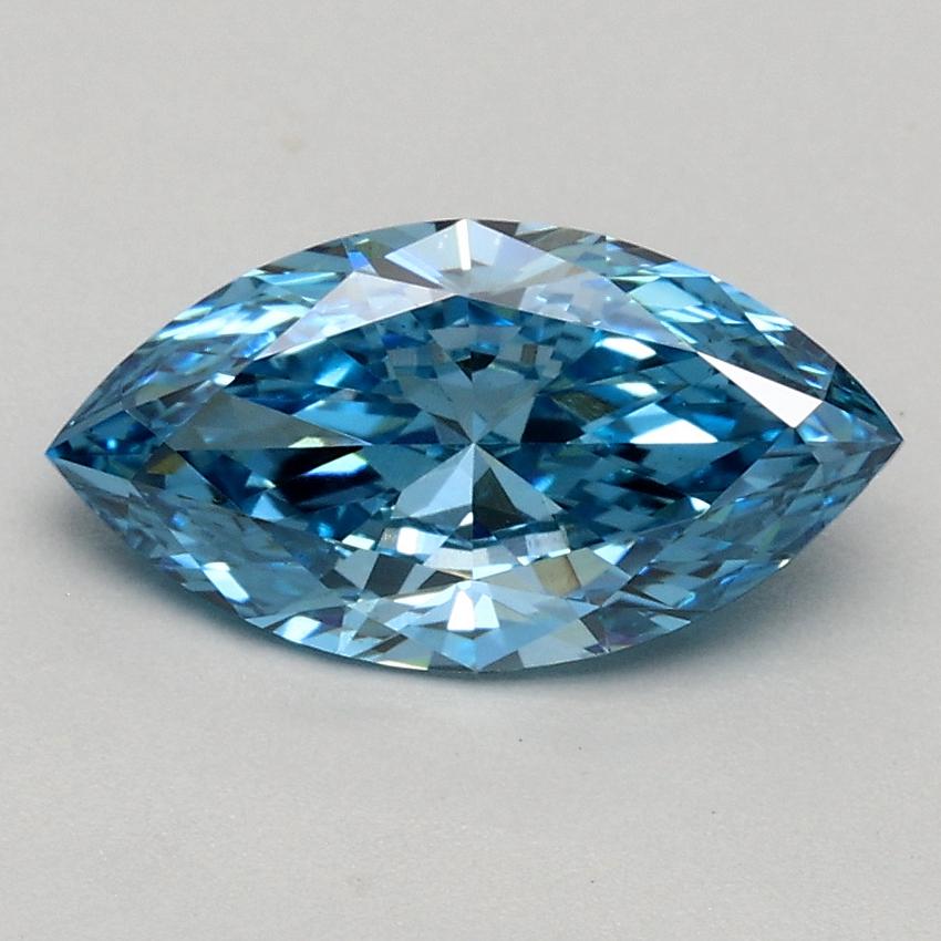 1.00 Ct. Fancy Vivid Blue Marquise Lab Grown Diamond