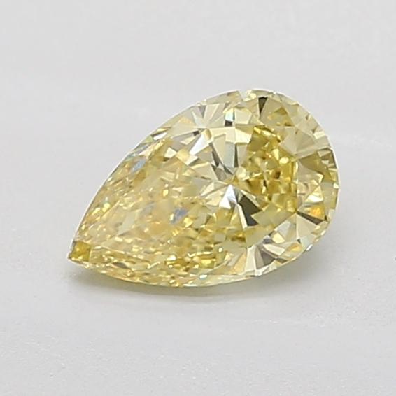 0.80 Ct. Fancy Intense Yellow Pear Lab Grown Diamond