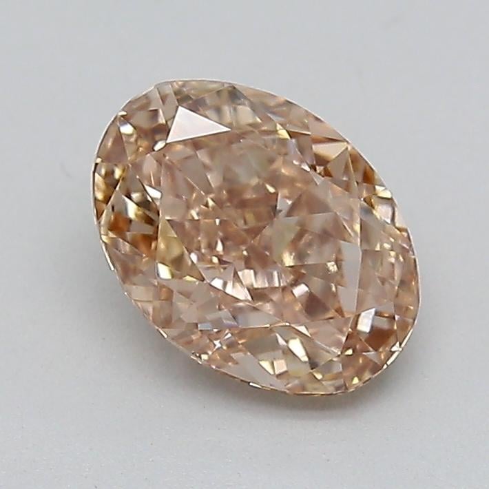 1.02 Ct. Light  Brown Oval Lab Grown Diamond