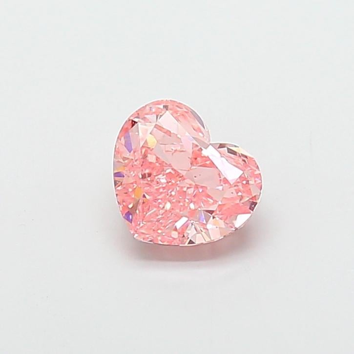 2.10 Ct. Fancy Vivid  Pink Heart Lab Grown Diamond
