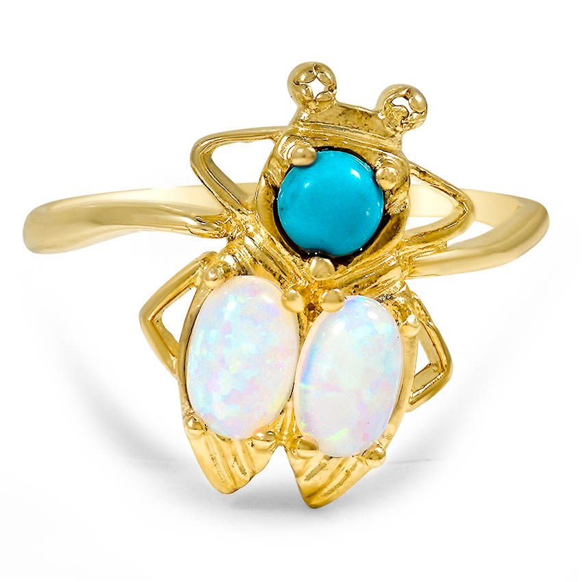 Retro Howlite Vintage Ring