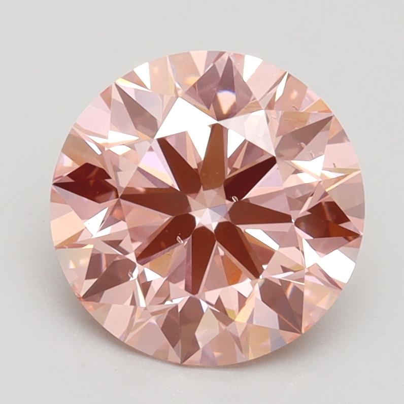 2.10 Ct. Fancy Intense Pink Round Lab Grown Diamond