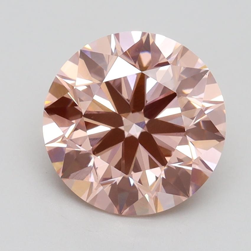 2.49 Ct. Fancy Intense Pink Round Lab Grown Diamond