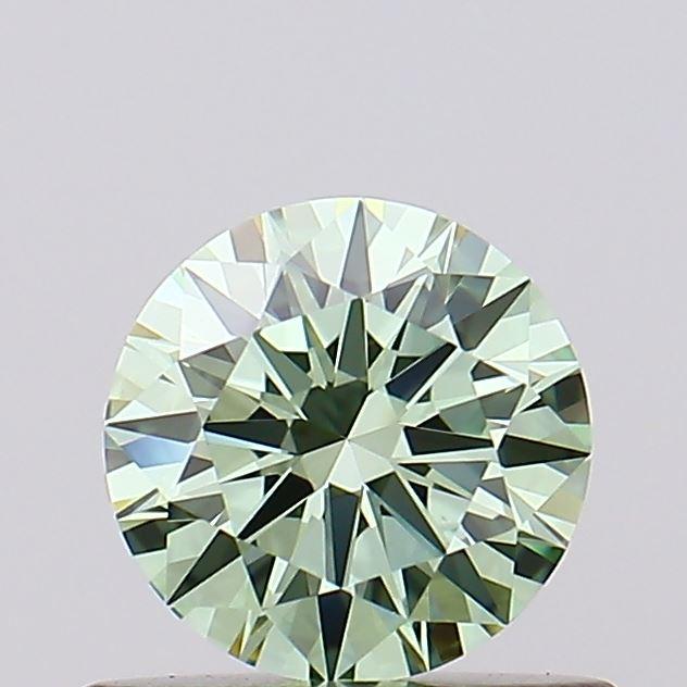 0.57 Ct. Fancy Intense Green Round Lab Grown Diamond