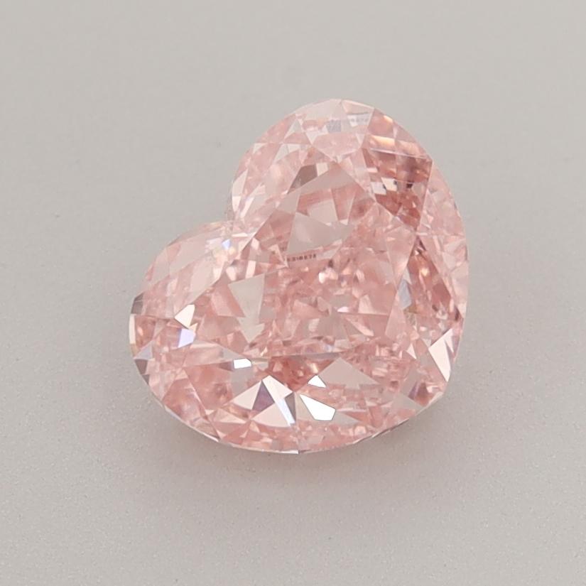 1.51 Ct. Fancy Vivid  Pink Heart Lab Grown Diamond