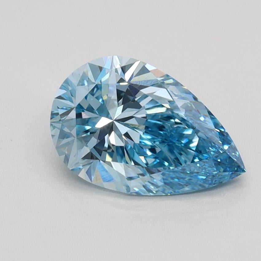 1.04 Ct. Fancy Vivid Blue Pear Lab Grown Diamond