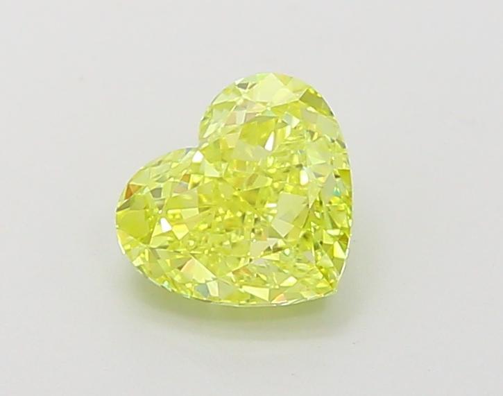 1.26 Ct. Fancy Vivid Yellow Heart Lab Grown Diamond