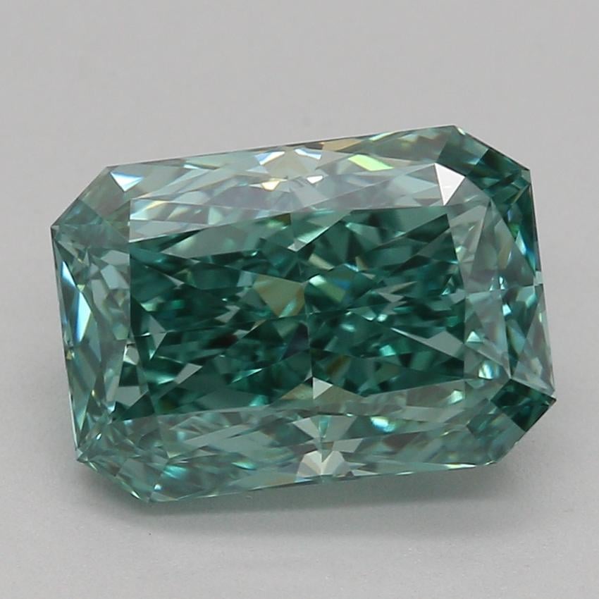 2.09 Ct. Fancy Vivid Green Radiant Lab Grown Diamond