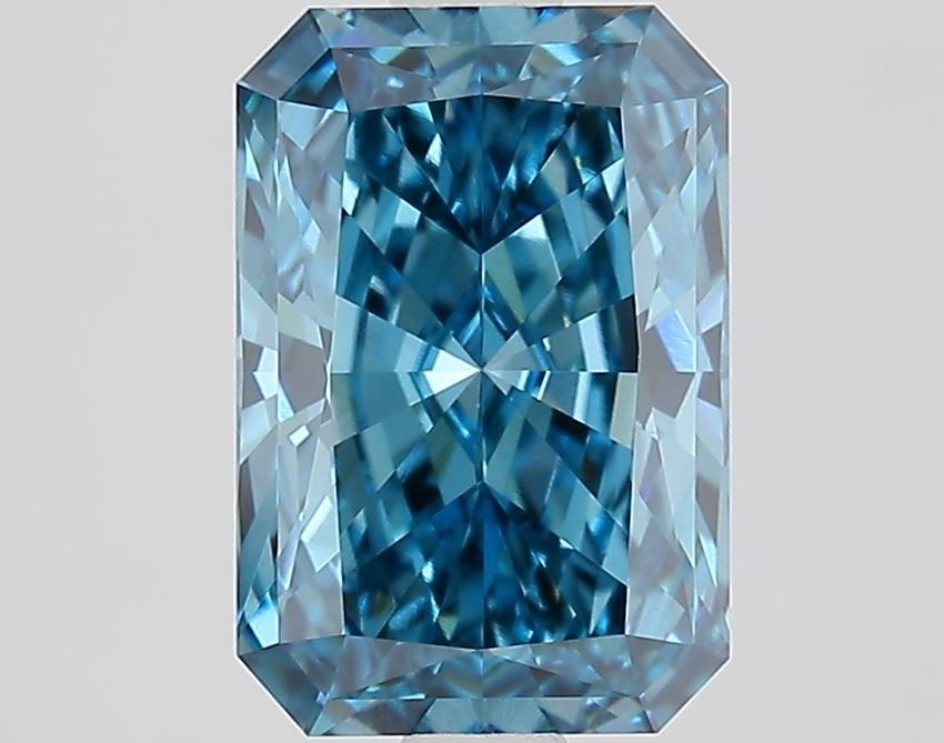 2.03 Ct. Fancy Vivid Blue Radiant Lab Grown Diamond