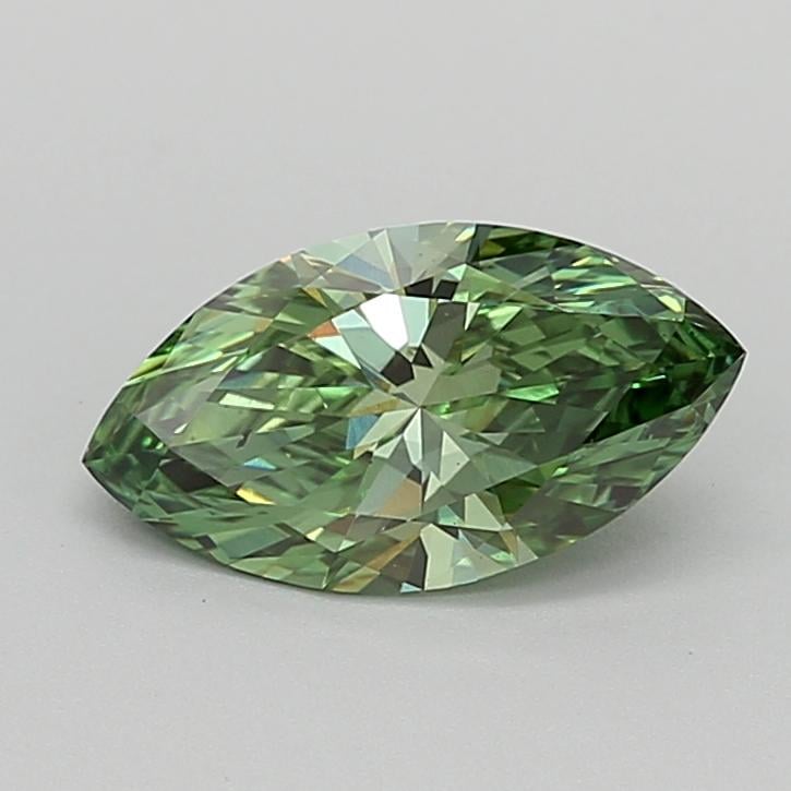 1.50 Ct. Fancy Vivid  Green Marquise Lab Grown Diamond