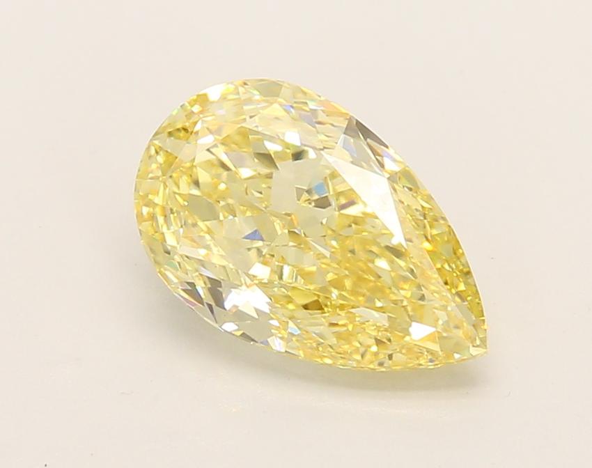 2.23 Ct. Fancy Vivid Yellow Pear Lab Grown Diamond
