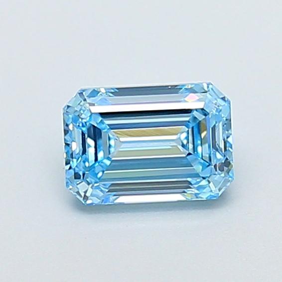 1.01 Ct. Fancy Vivid Blue Emerald Lab Grown Diamond