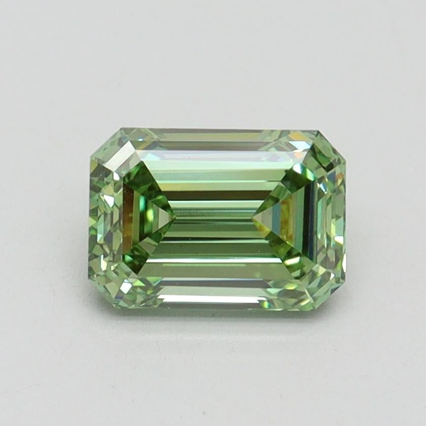 1.05 Ct. Fancy Vivid Pacific Green Emerald Lab Grown Diamond